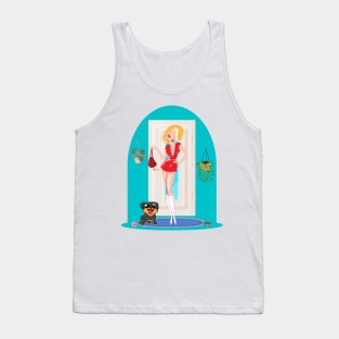 Just A Girl Who Loves Fashion And Animals Tank Top